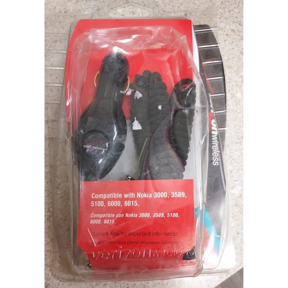 Verizon Wireless Vehicle Car Charger for Nokia 3000 3589 5100 6000‎ 6015 Phone